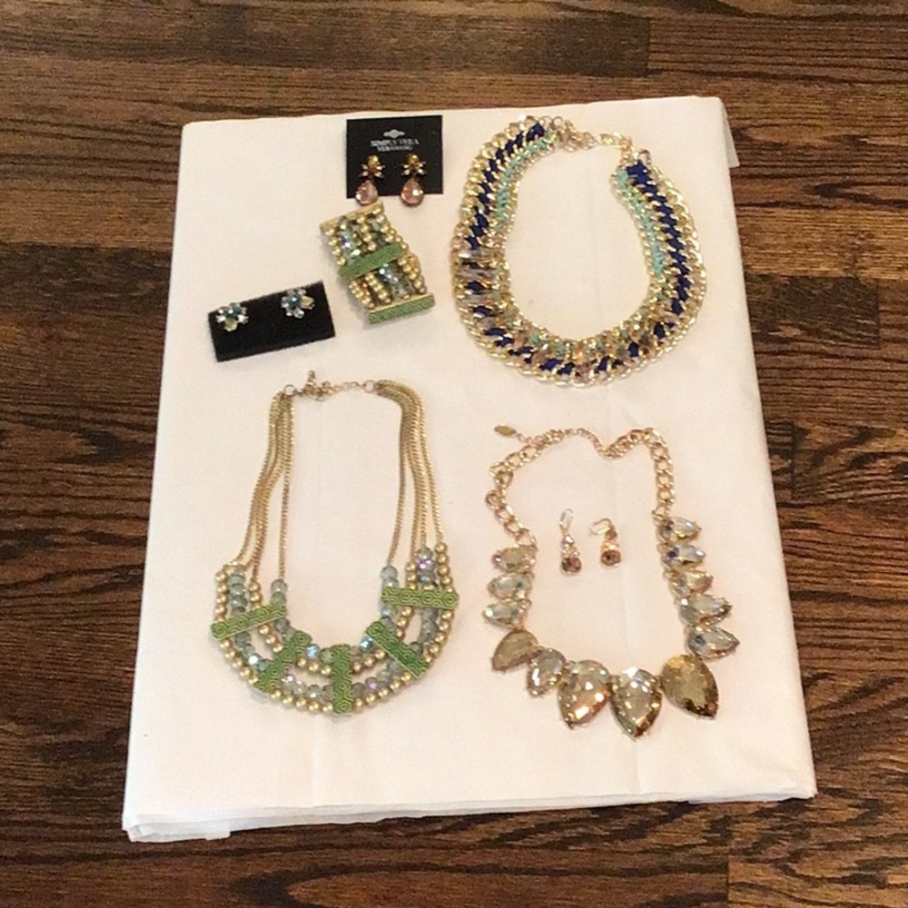 Blue and green statement bundle